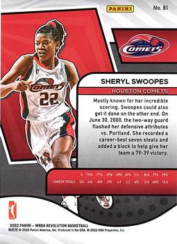 2022 Panini Revolution WNBA #81 Sheryl Swoopes Back