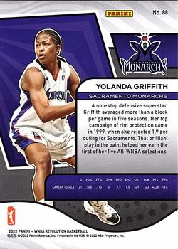 2022 Panini Revolution WNBA #88 Yolanda Griffith Back