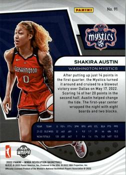 2022 Panini Revolution WNBA #91 Shakira Austin Back
