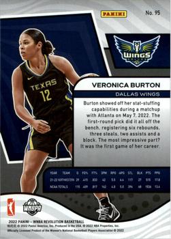 2022 Panini Revolution WNBA #95 Veronica Burton Back