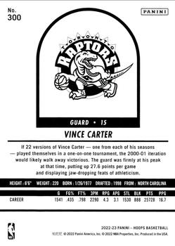 2022-23 Hoops #300 Vince Carter Back