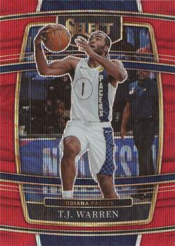 2021-22 Panini Select - Red Wave Prizms #6 T.J. Warren Front
