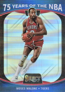 2021-22 Panini Select - 75 Years of the NBA #66 Moses Malone Front