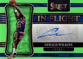 2021-22 Panini Select - In Flight Signatures Neon Green Prizms #IF-GWL Gerald Wilkins Front