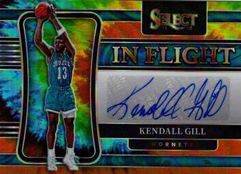 2021-22 Panini Select - In Flight Signatures Tie-Dye Prizms #IF-KGL Kendall Gill Front