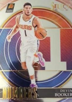 2021-22 Panini Select - Select Numbers #37 Devin Booker Front