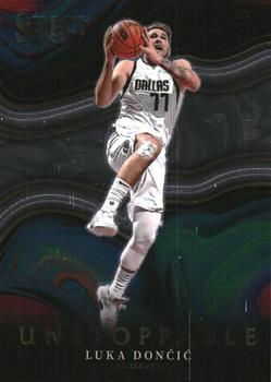 2021-22 Panini Select - Unstoppable #1 Luka Doncic Front