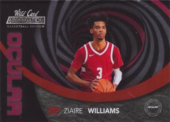 2021-22 Wild Card Alumination - Ocular Single Swirl Pink #AOC-25 Ziaire Williams Front