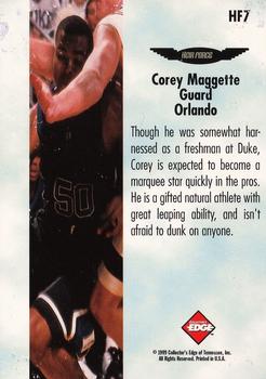 1999 Collector's Edge - Heir Force Holofoil #HF7 Corey Maggette Back