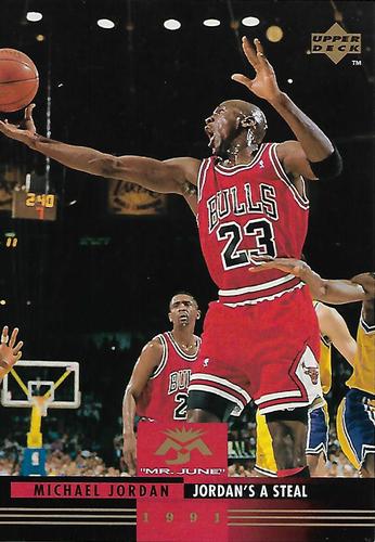 1993-94 Upper Deck Authenticated Michael Jordan Mr. June Jumbo #MJ1 Michael Jordan Front