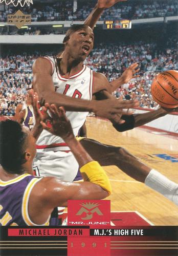 1993-94 Upper Deck Authenticated Michael Jordan Mr. June Jumbo #MJ2 Michael Jordan Front
