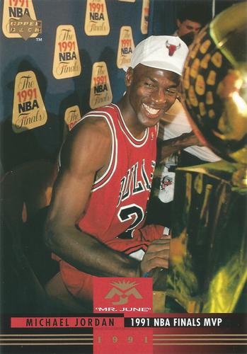 1993-94 Upper Deck Authenticated Michael Jordan Mr. June Jumbo #MJ3 Michael Jordan Front