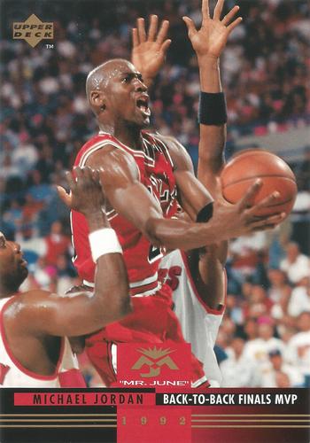 1993-94 Upper Deck Authenticated Michael Jordan Mr. June Jumbo #MJ6 Michael Jordan Front