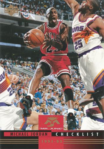 1993-94 Upper Deck Authenticated Michael Jordan Mr. June Jumbo #MJ10 Michael Jordan Front