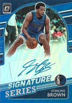 2021-22 Donruss Optic - Signature Series Blue #SS-SBR Sterling Brown Front