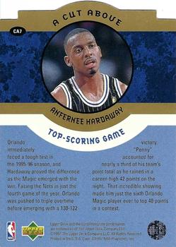 1996-97 Collector's Choice - A Cut Above: The Anfernee Hardaway Years #CA7 Anfernee Hardaway Back