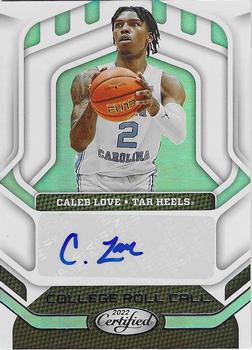 2022 Panini Chronicles Draft Picks - College Roll Call Autographs #CRC-CLO Caleb Love Front