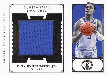 2022 Panini Chronicles Draft Picks - Encased Substantial Rookie Swatches #ES-TYT TyTy Washington Jr. Front