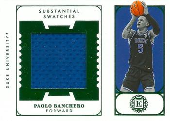 2022 Panini Chronicles Draft Picks - Encased Substantial Rookie Swatches Green #ES-PAO Paolo Banchero Front