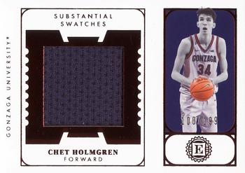 2022 Panini Chronicles Draft Picks - Encased Substantial Rookie Swatches Red #ES-CHE Chet Holmgren Front