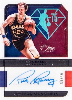 2021-22 Panini One and One - 75th-Team Signatures #75-RBY Rick Barry Front