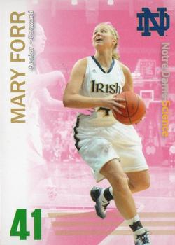 2010-11 Notre Dame Science Women's Basketball #NNO Mary Forr Front
