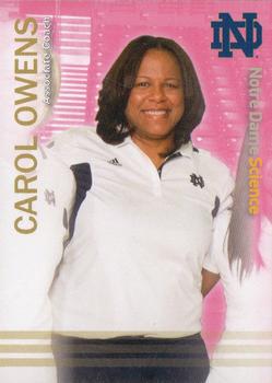 2010-11 Notre Dame Science Women's Basketball #NNO Carol Owens Front