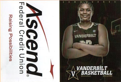 2016-17 Vanderbilt Women's Basketball #NNO Marqu'es Webb Front
