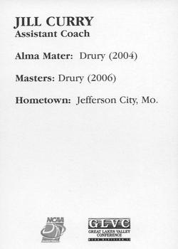 2006-07 Drury University Lady Panthers #NNO Jill Curry Back