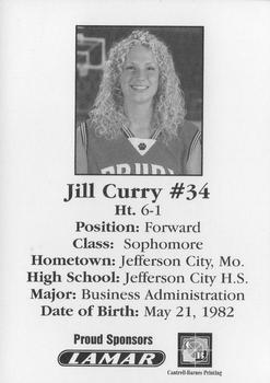 2001-02 Drury University Lady Panthers #NNO Jill Curry Back