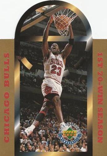 1996 Upper Deck Authenticated Chicago Bulls 1st 70-Win Season #NNO Chicago Bulls Front