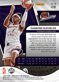 2022 Panini Revolution WNBA - Astro #60 Diamond DeShields Back