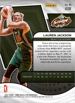 2022 Panini Revolution WNBA - Astro #85 Lauren Jackson Back