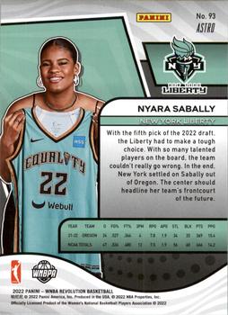 2022 Panini Revolution WNBA - Astro #93 Nyara Sabally Back