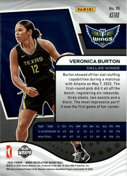 2022 Panini Revolution WNBA - Astro #95 Veronica Burton Back