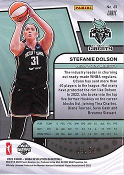 2022 Panini Revolution WNBA - Cubic #63 Stefanie Dolson Back