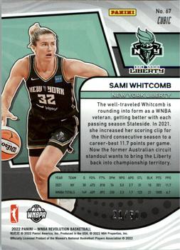 2022 Panini Revolution WNBA - Cubic #67 Sami Whitcomb Back
