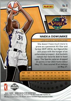 2022 Panini Revolution WNBA - Fractal #8 Nneka Ogwumike Back