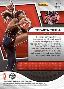 2022 Panini Revolution WNBA - Fractal #9 Tiffany Mitchell Back