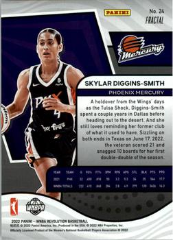 2022 Panini Revolution WNBA - Fractal #24 Skylar Diggins-Smith Back