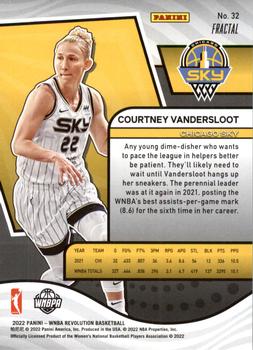 2022 Panini Revolution WNBA - Fractal #32 Courtney Vandersloot Back