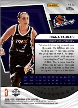 2022 Panini Revolution WNBA - Fractal #42 Diana Taurasi Back