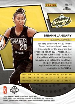 2022 Panini Revolution WNBA - Fractal #46 Briann January Back