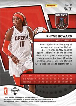 2022 Panini Revolution WNBA - Fractal #89 Rhyne Howard Back