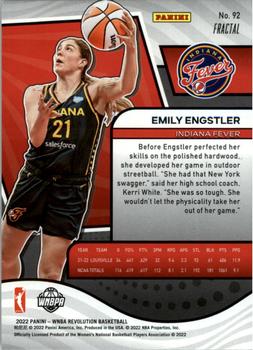 2022 Panini Revolution WNBA - Fractal #92 Emily Engstler Back