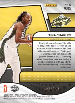 2022 Panini Revolution WNBA - Impact #33 Tina Charles Back