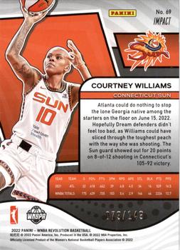 2022 Panini Revolution WNBA - Impact #69 Courtney Williams Back