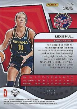 2022 Panini Revolution WNBA - Sunburst #94 Lexie Hull Back