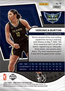 2022 Panini Revolution WNBA - Sunburst #95 Veronica Burton Back
