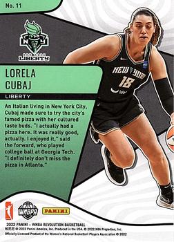 2022 Panini Revolution WNBA - Rookie Revolution #11 Lorela Cubaj Back